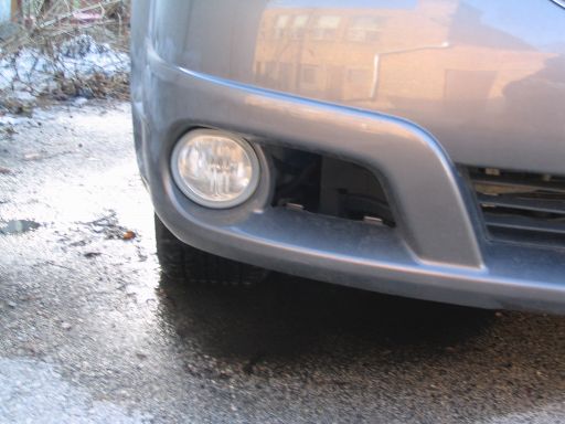 Piece missing from front bumper