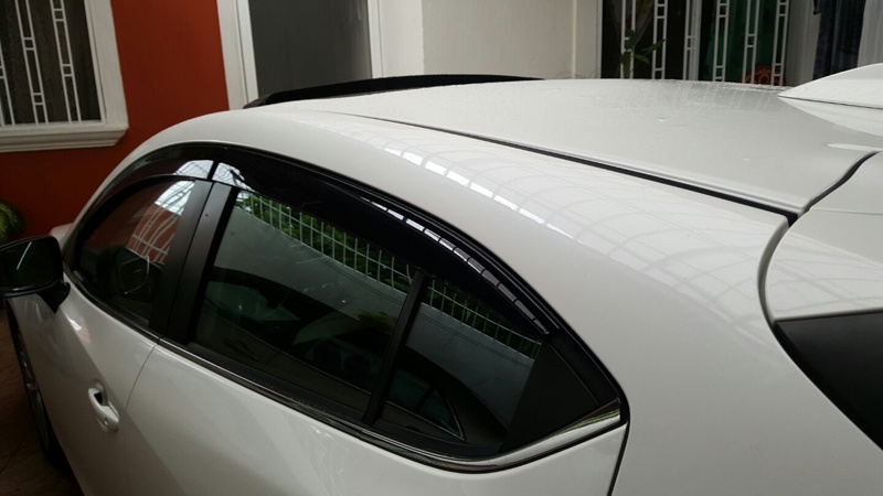 Window wind deflectors