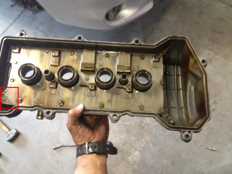 underside of 1ZZ valve cover