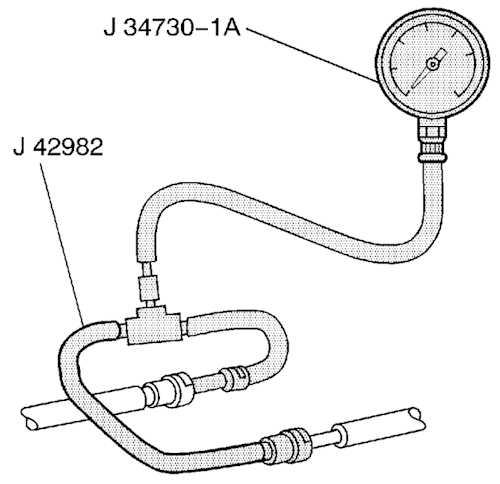 Fuel pressure tester adapter