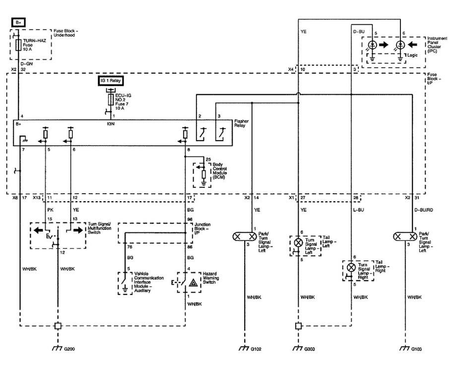 09 Vibe Turn Signal/Hazard Wiring Diagram