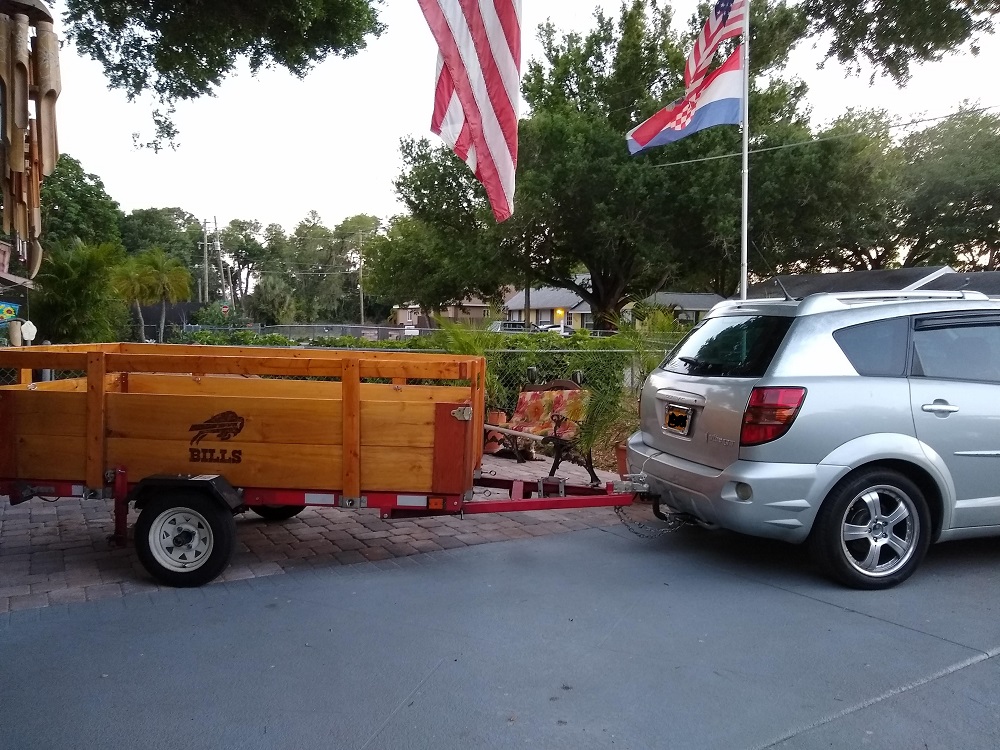 Vibe and trailer ready to roll.