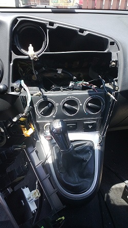 ripped apart.... hazard, defrost &amp; passenger wires cut........