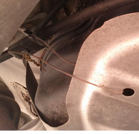 Feel like this isn't right... (located right side in front of rear wheel well)