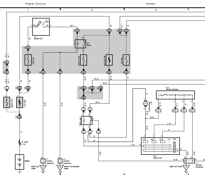 1st gen matrix HVAC blower circuit