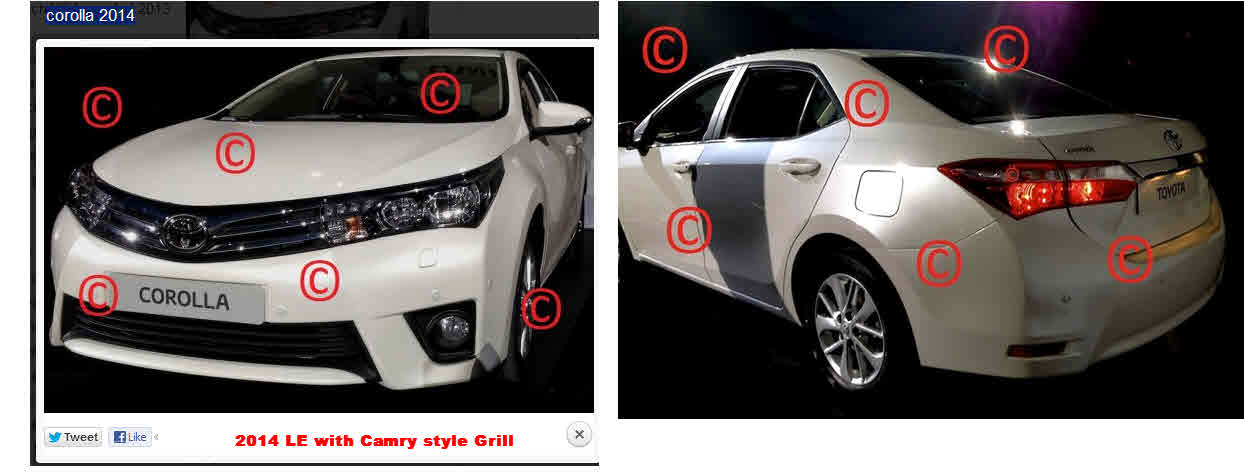 2014 Corolla XLE with Camry Style Grill
